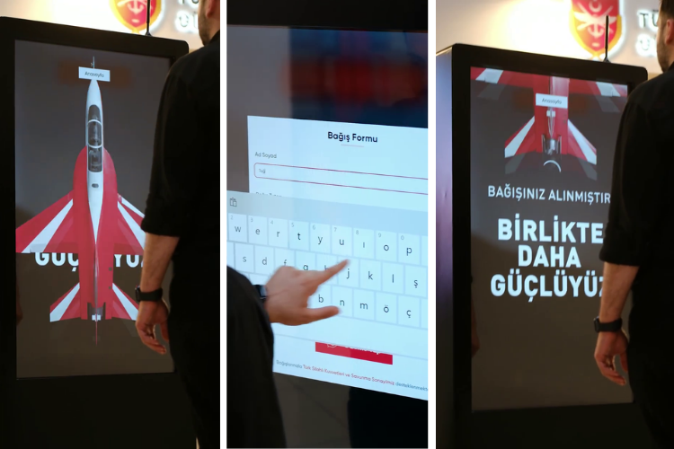 Türk Silahlı Kuvvetleri Güçlendirme Vakfı Bağış Kioskları